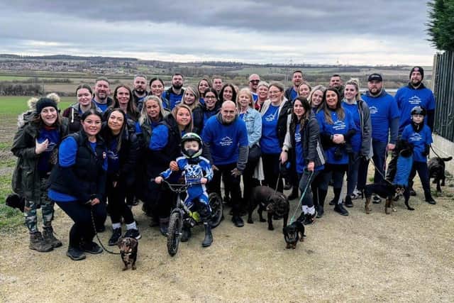 Friends &amp; family joined Harry's Hike, the charity walk on what would have been Harry's 2nd birthday.