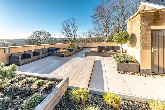The communal roof garden is set aside exclusively for residents.