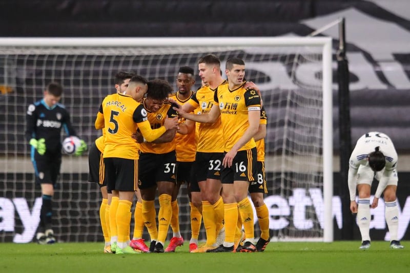 Wolves would have one point more - which would certainly be welcomed - but that has no impact on their current position in the table. P30 W9 D9 L12 GF27 GA34 GD-7.