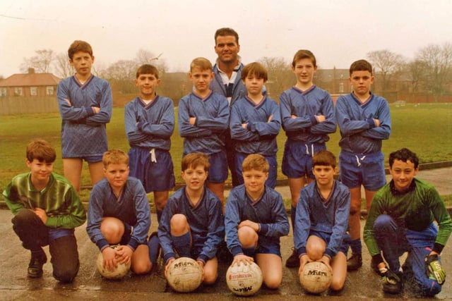 The Year 7 football team at Harton School in February 1993. Does this bring back memories?