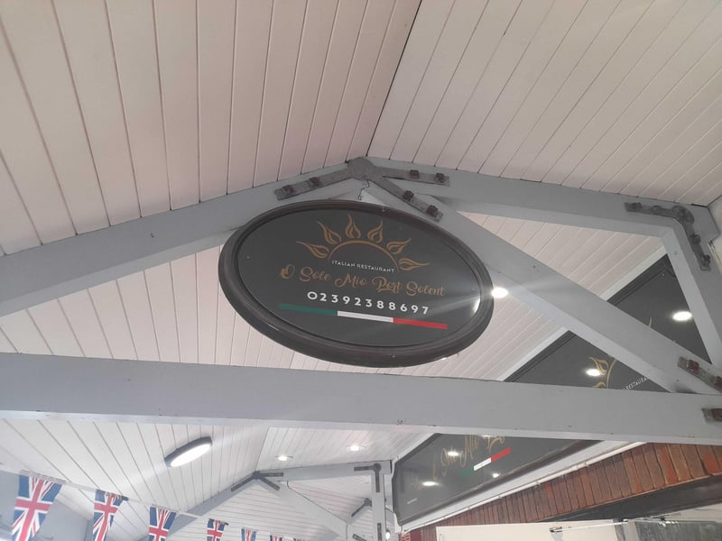 O Sole Mio in Port Solent has a rating of 4.4 from 579 Google reviews. One customer said: "Quick and fantastic service, amazing quality mains and dessert! Will definitely come back!"