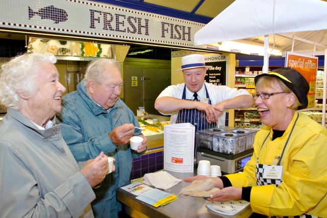 A fish tasting session at Morrisons, Seaburn, in 2008. Recognise anyone?