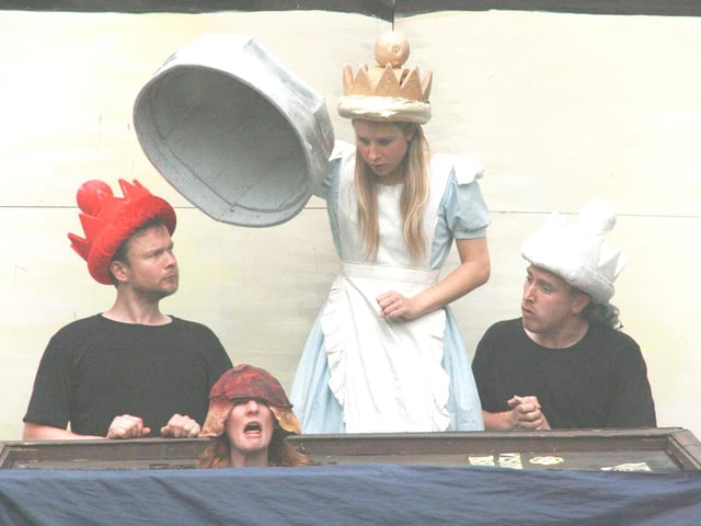 Alice In Wonderland was performed at Creswell Crags in 2009