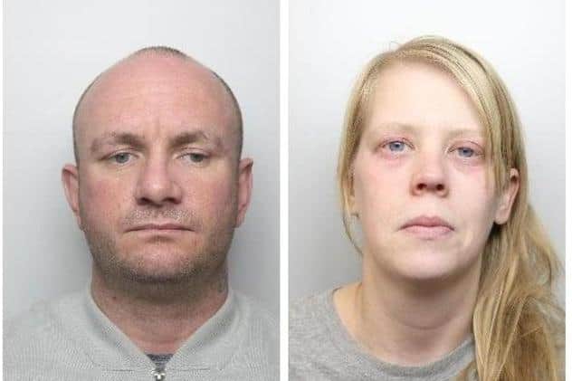 Pictured is Martin Currie, aged 36, of no fixed abode, who was found guilty of murdering Sarah O’Brien’s two-year-old son Keigan O'Brien, and also pictured is Sarah O’Brien, aged 33, of Bosworth Road, Doncaster, who was found guilty of allowing the death of her son.