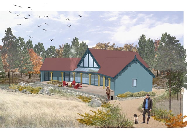 These detailed architectural drawings show how a new four bedroom lodge, one bedroom warden’s house, boathouse and pier could be constructed to replace the abandoned bungalow