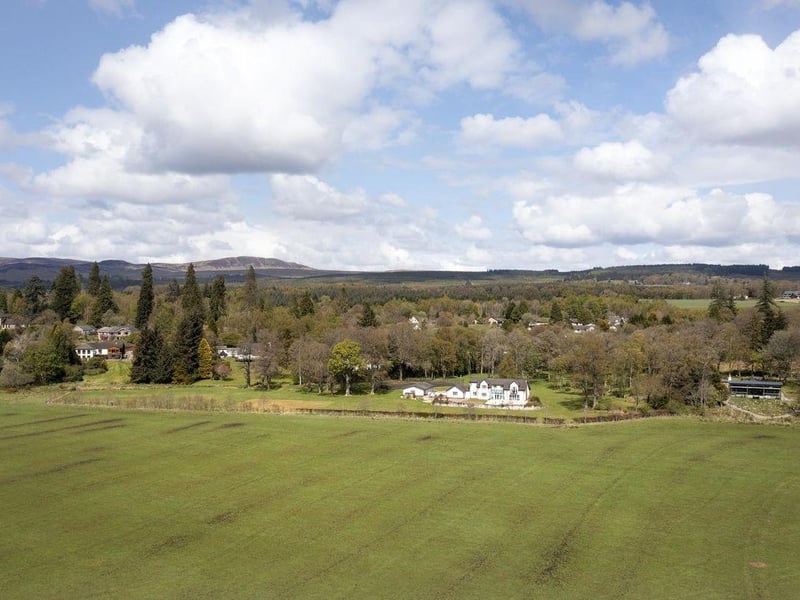 Aerial view of property.