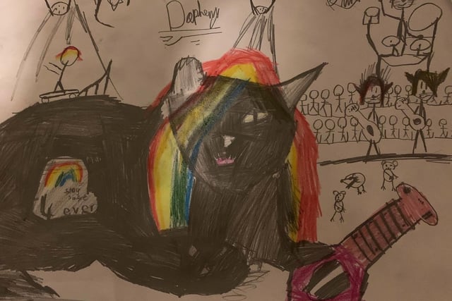 Oliver, aged 10 won in his category with this picture of cat Daphne.