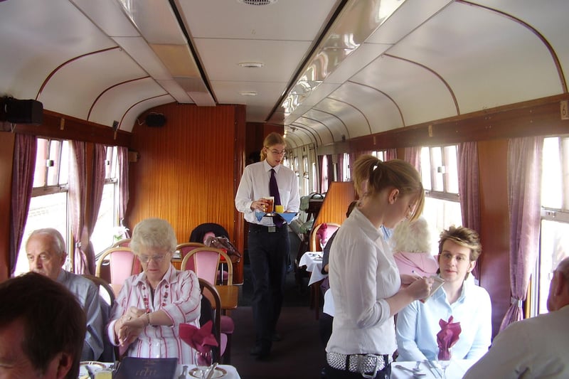 The dining car on Peak Rail, Rowsley in 2007