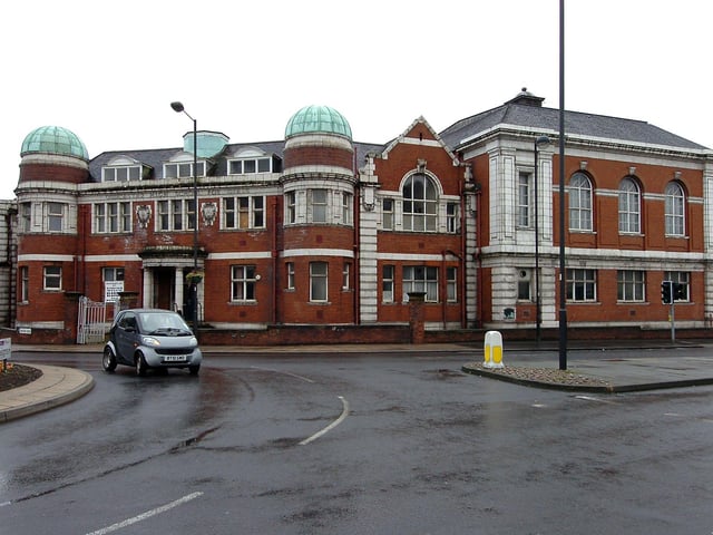 The former Doncaster Girls' High School, which occupied the museum site at Waterdale until recently. Some of the frontage remains