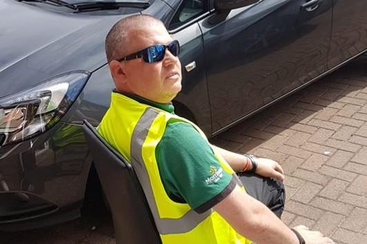 Louise Bell: My husband Mark Bell, he's been going to work since lockdown started working as a delivery driver for Morrisons, going out every day to deliver shopping for people who can't leave the house, me and our son are so proud of him.