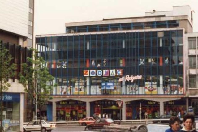 Redgates toy shop, on Furnival Gate, Sheffield city centre, pictured on its last day of business in 1988.