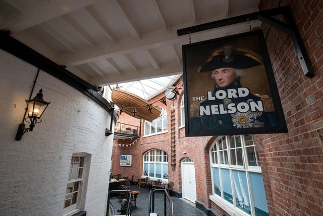 The Lord Nelson pub inside No Man's Fort