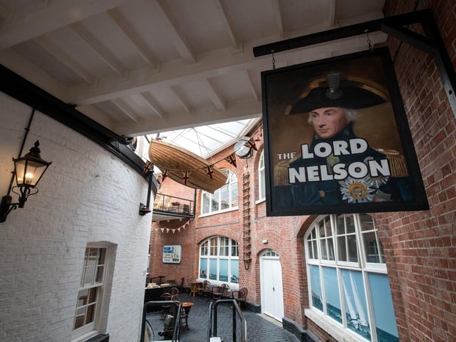 The Lord Nelson pub inside No Man's Fort