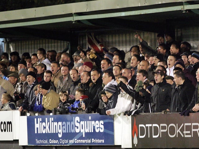 Eastwood's fans watch on against Wrexham.