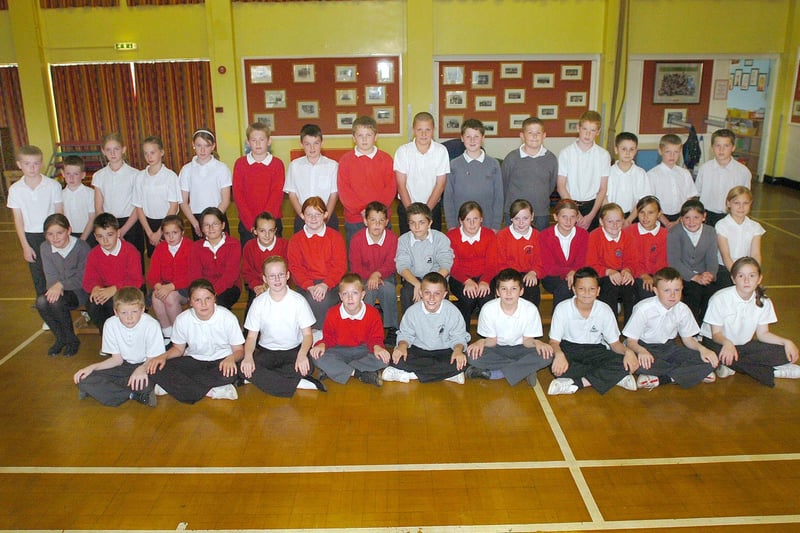 Primary school leavers at Rossmere in 2007. Is there a familiar face in this line-up?