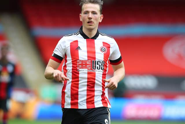 Sheffield, England, 8th May 2021. Sander Berge of Sheffield Utd  during a Premier League match at Bramall Lane, Sheffield. Picture credit should read: Simon Bellis/ Sportimage