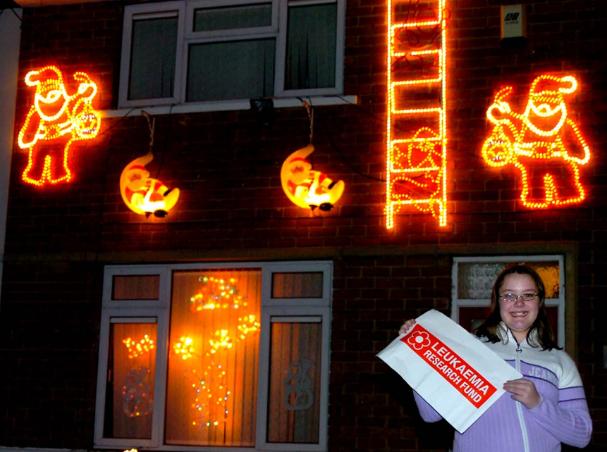 Abigail Dent, aged 12 outside her home in Cantley.