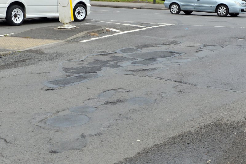 Another patchwork or repairs and potholes on Dunston Lane.