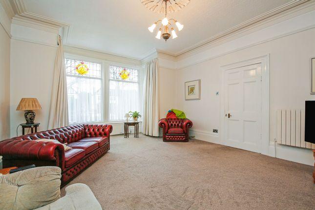 The double fronted Victorian property boosts three reception rooms.