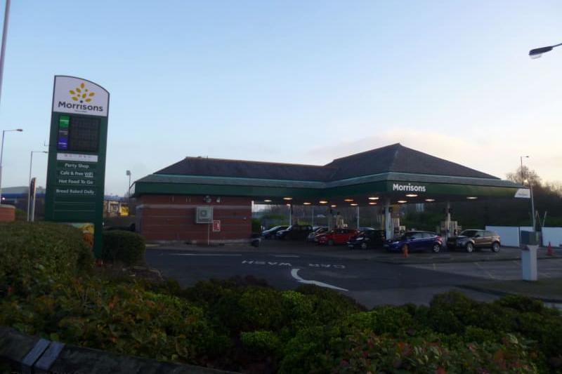 Petrol is priced at £129.7 at Morrison's on York Road