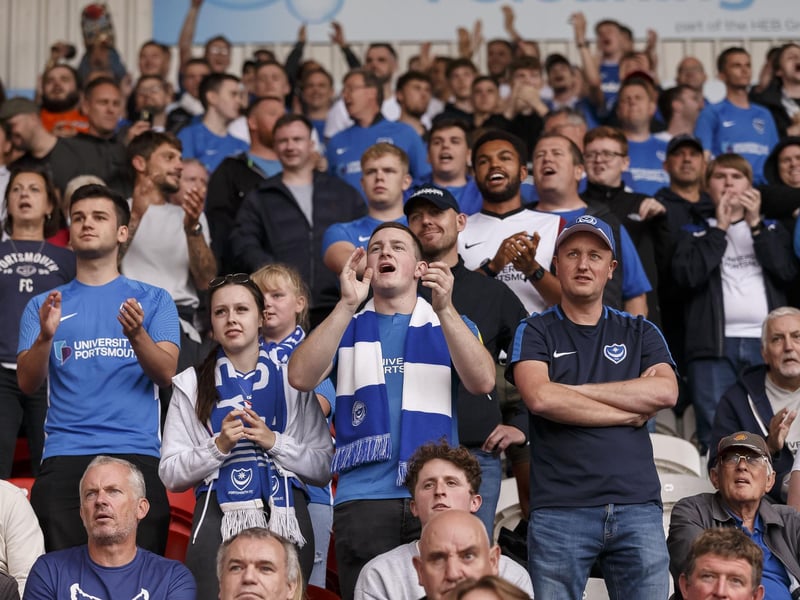 Pompey fans were once again out en masse at Doncaster Rovers.  Picture: Daniel Chesterton/phcimages.com)