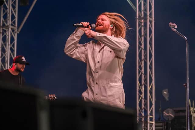 Eurovision hero Sam Ryder delighting the T'Other Stage crowd at Tramlines in Hillsborough Park in July - Sheffield is bidding to host next year's Eurovision Song Contest after Ukraine had to turn it down