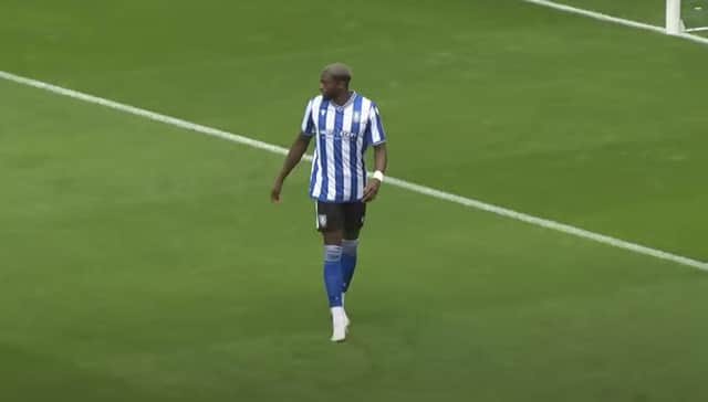 Dominic Iorfa in action as Sheffield Wednesday showed off their new kit against Rayo Vallecano.