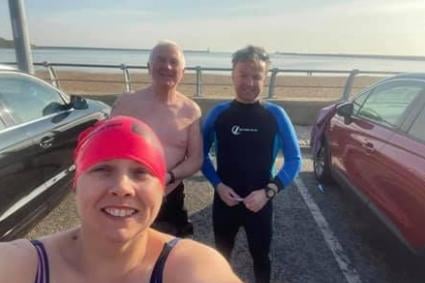 Bridget Lawson shared this photo and said: "We have been training here for our Tyne to Triomphe challenge, which includes cycling from Newcastle to Dover, swimming the channel and the running to Arc de Triomphe - that's now Stonehenge because of Covid."