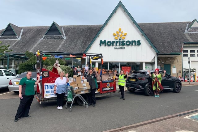 Morrisons donated to the collection.