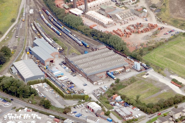 This image shows Barrow Hill Roundhouse from above in 2007