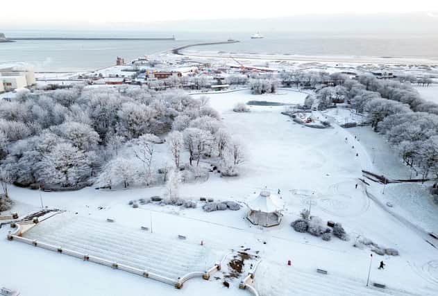 Snow and ice blanket Marine park in South Shields, but will the region look similar this Christmas?