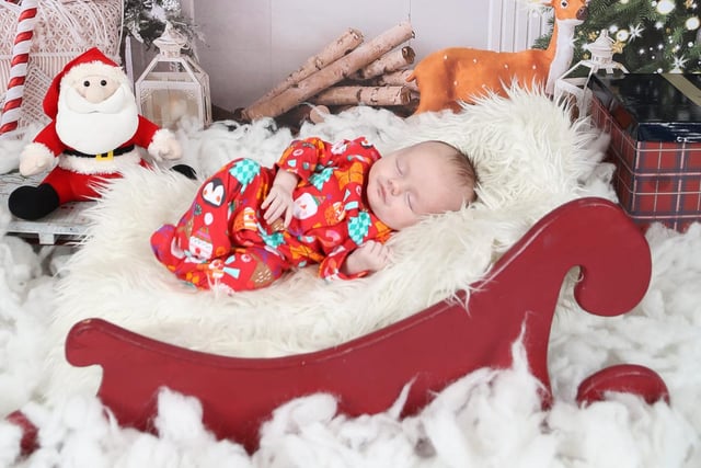 A quick nap for Hudson before the Christmas excitement kicks in. Picture: Olivers Photography.