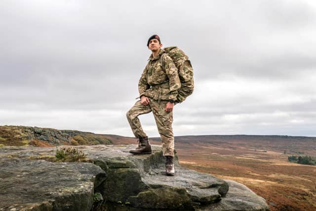 16-year-old Salahudeen Hussain at Burbage Brook in the Peak District. The intrepid teenage Royal Marines cadet is the Lord Lieutenant's Cadet, a role which will involve him accompanying the Queen's representative in South Yorkshire, including ceremonies to mark Remembrance Day