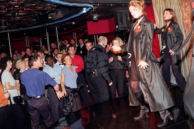 The Lynx Minxes pictured at Josephine's Night Club in 1997