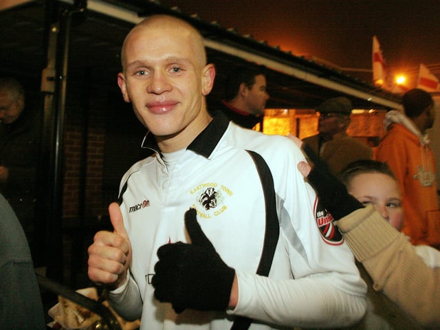 Lindon Meikle celebrates after the game.