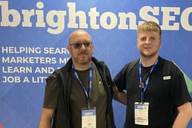 Carl Richardson and colleague Ben Shaw at the Brighton conference