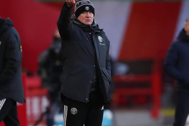 Chris Wilder, the manager of Sheffield United: Simon Bellis/Sportimage