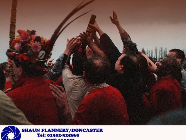Isle of Axholmers battle for possession of the Haxey Hood in 1999