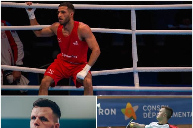 Galal Yafai (top), Aaron McKibbin (left) and Jack Shephard are among the athletes training in Sheffield ahead of the Tokyo Games.