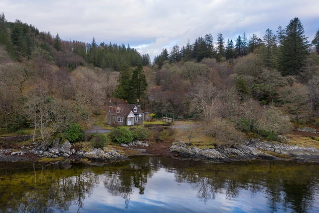 The cottage, which is heated by a biomass boiler, is being sold off by Ardnamurchan Estate