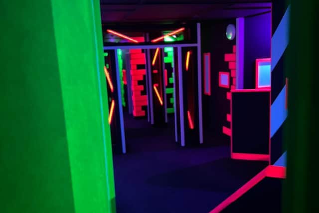 A new neon laser tag opened within the venue - promoting both fun and fitness.