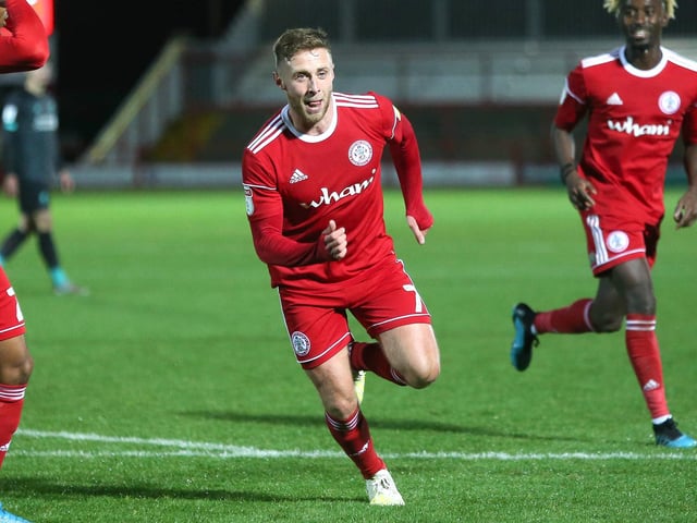 A tricky winger who caused Pompey problems in their 4-1 loss at the Wham Stadium in December. Netted eight goals in 40 appearances this season for lowly Accy and is capable of playing in any of the attacking roles.