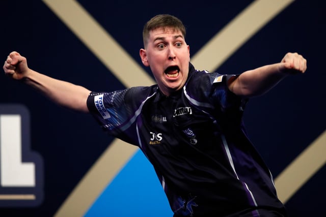 The 25-year-old darts player from East Calder in West Lothian made a sensational PDC World Championship debut this month.
He became the first player in professional darts to win a televised match with a nine-dart finish in the deciding leg, beating English player Bradley Brooks, in the first round. He’s the youngest ever to achieve the most difficult of tasks in the sport and only the 11th player to join the nine-dart club at the World Championships.
The achievement went viral and with this victory, Borland secured a PDC Tour Card for 2022.
Ranked 200 at the end of 2019 and 102 at the end of last year, he is now 65 in the world and on the rise.