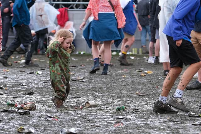 A little mud did nothing to dampen the mood at Tramlines in Hillsborough Park on Saturday.