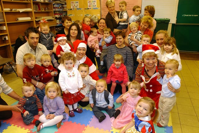 It's the Jiggle and Wiggle group's party at Hebburn Library. Can you spot someone you know from 2005?