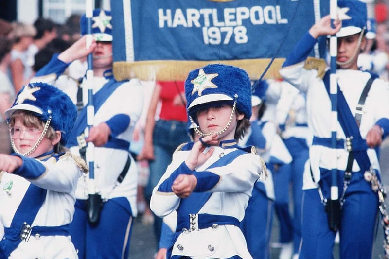 On parade at the Headland Carnival in the 1980s. It's the West View Headlanders.