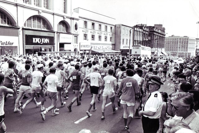 Walkers taking part in the Star Walk in May 1978