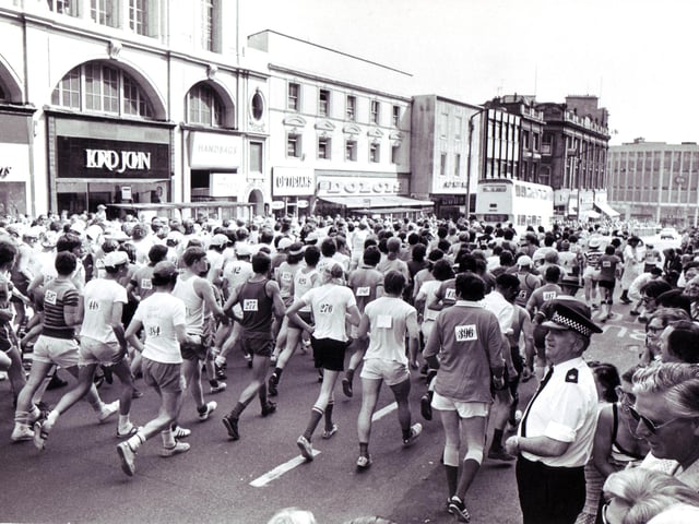 Walkers taking part in the Star Walk in May 1978