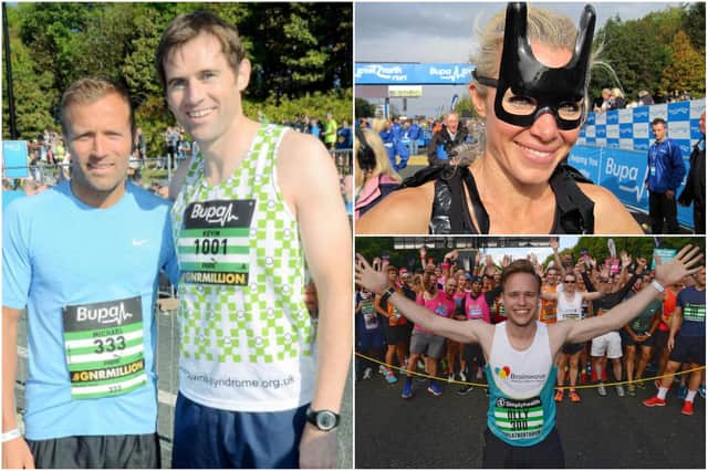 Recognise these celebrity runners? Read on to find out who they are and when they took part in the Great North Run.