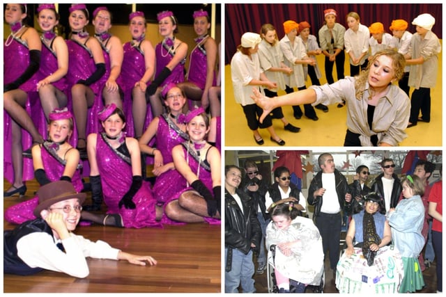 Our gallery shows pictures of some great school productions in Sheffield's schools going back over the last quarter of a century